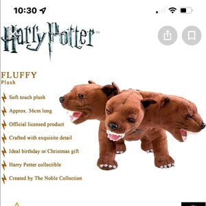 Harry Potter collectible Fluffy 3 headed Cerberus plush figure